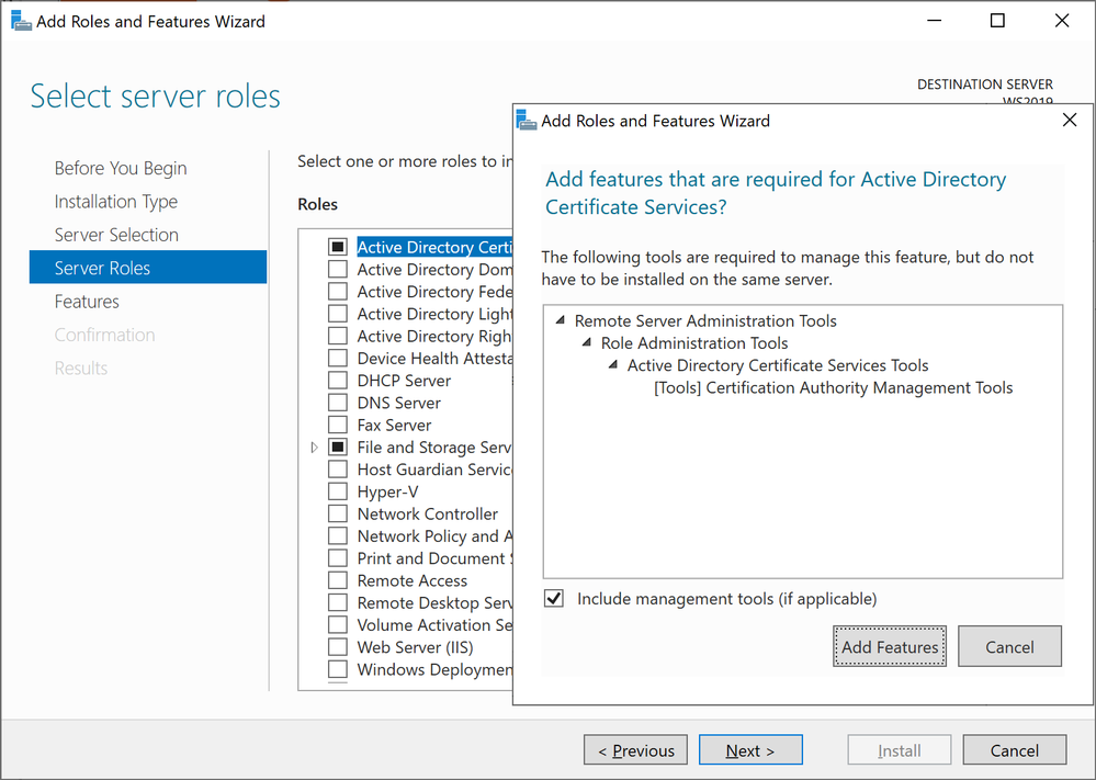 thumbnail image 8 captioned Adding Active Directory Certificate Services