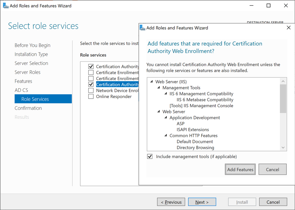 thumbnail image 9 captioned Windows Server 2019 Add Role Services